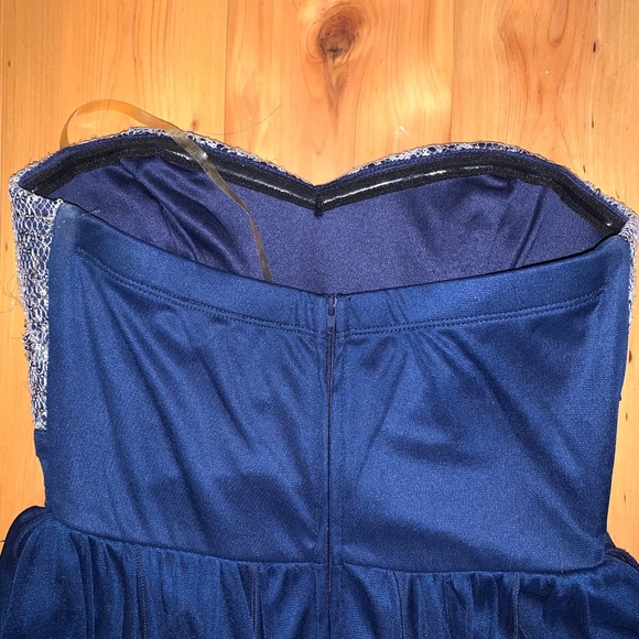 Jr heart sequin strapless high/low dress - Picture 3 of 4